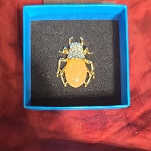 Kenneth Jay Lane Egyptian Beetle Brooch